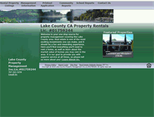 Tablet Screenshot of lakecountypropertyrentals.com